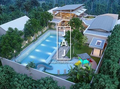 Desain Minimarket, Restaurant dan Area Rekreasi Keluarga diatas tanah 1500m2 di Ciamis, Jawa Barat