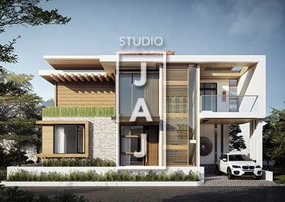 Desain Rumah 2 Lantai dengan Style Modern