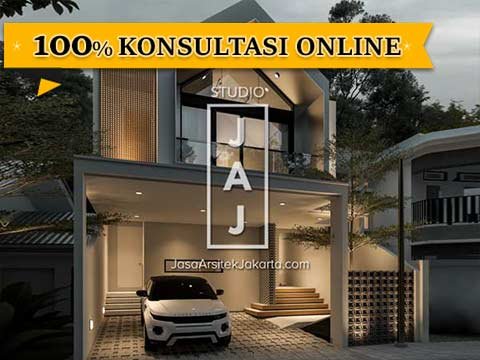 Desain Rumah 2 Lantai yang memaksimalkan fungsi loteng milik Bapak BG