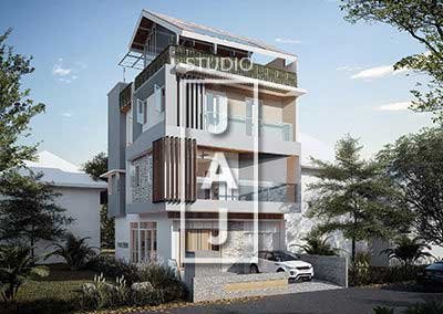 4-Storey Modern Home Design in Jakarta