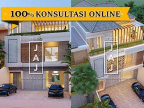 Desain Rumah Toko / Ruko 3 Lantai luas 400 m2 Bapak Ryan di Kendari