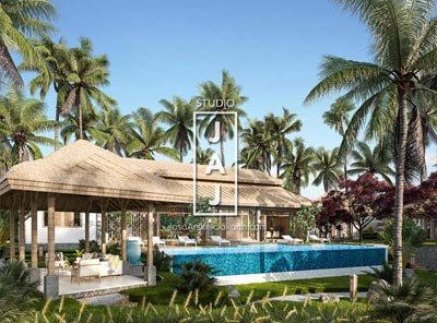 Desain Villa George 357 m2 Style Traditional Bali di Kuta Selatan, Bali