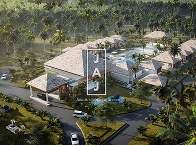 Desain Villa Tropical Modern Diatas Tanah 3 Hektar Di Banggai, Sulawesi Tengah