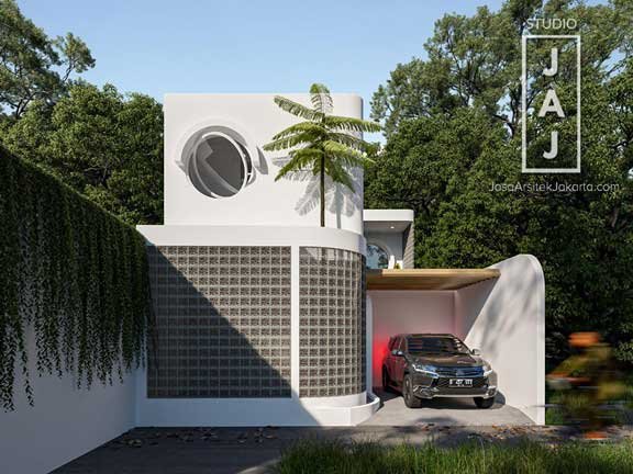 Doctor House – Rumah Tropical Modern dengan Tampilan Clean White