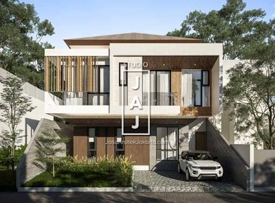 Rumah Minimalis Modern dengan Bukaan Maksimal 5 Kamar Tidur  milik Bp. Irwan